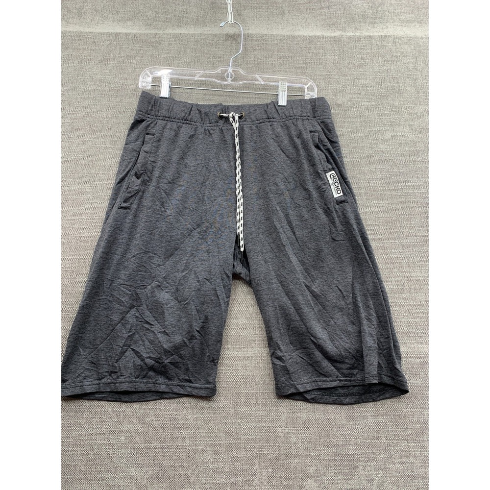 Ecko Unltd. Sweat Shorts Mens Small Dark Gray Fleece Stretch Mid Rise Drawstring
